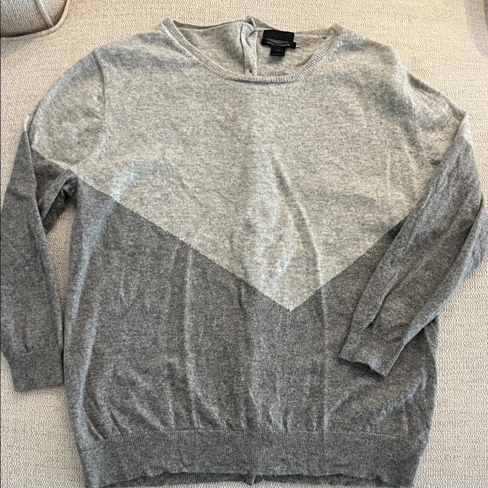 J. Crew Light Gray Italian Cashmere Sweater
